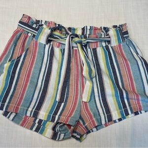 Striped Multicolor Women's Shorts